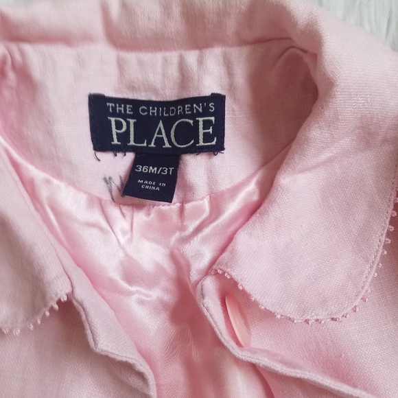 Childrens Place Two Piece LInen Dress/Jacket - Picture 5 of 7